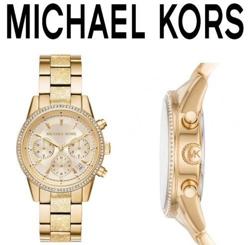 Buy Michael Kors Women's Ritz Chronograph Gold-tone Stainless Steel Watch - Mk6597 in Pakistan