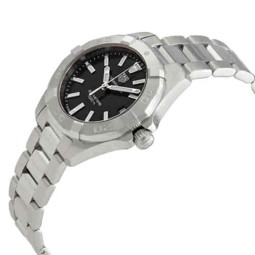 Buy Tag Heuer Aquaracer Black Dial Silver Steel Strap Watch for Women - WBD1310.BA0740 in Pakistan