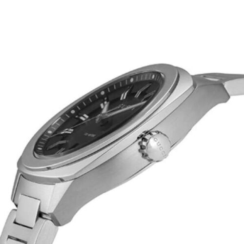 Buy Gucci G Timeless Black Dial Silver Steel Strap Watch for Men - YA142401 in Pakistan
