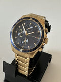Buy Tommy Hilfiger Mens Quartz Gold Stainless Steel Blue Dial 44mm Watch - 1791834 in Pakistan