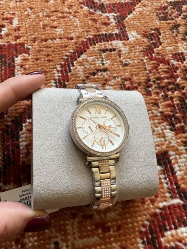 Buy Michael Kors Women's Sofie White Dial Two Tone Stainless Steel Strap Watch  - Mk4353 in Pakistan