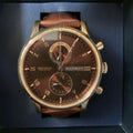 Buy Tommy Hilfiger Mens Quartz Leather Strap Brown Dial 44mm Watch - 1710400 in Pakistan