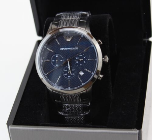 Buy Emporio Armani Renato Black Dial Black Steel Strap Watch for Men - AR2505 in Pakistan
