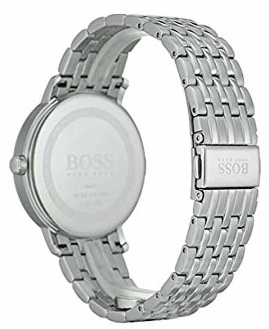 Buy Hugo Boss Mens Chronograph Quartz Silver Stainless Steel Black Dial 40mm Watch - 1513641 in Pakistan