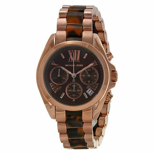 Buy Michael Kors Womens Quartz Chronograph Stainless Steel Brown Dial 36mm Watch - Mk5944 in Pakistan