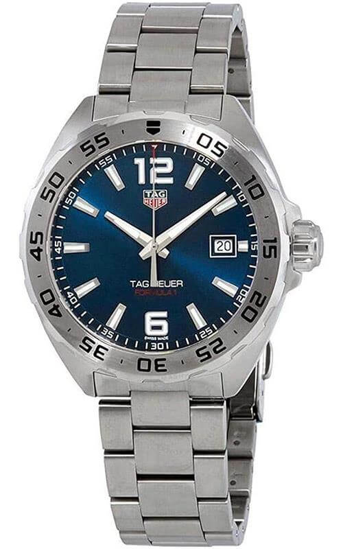 Buy Tag Heuer Formula 1 Quartz Blue Dial Silver Steel Strap Watch for Men - WAZ1118.BA0875 in Pakistan