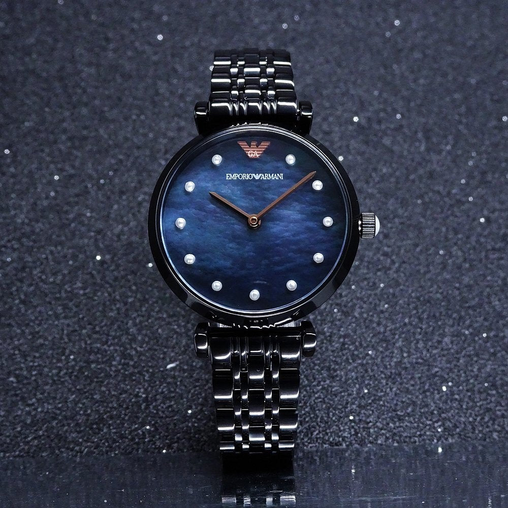 Buy Emporio Armani Women's Analog Stainless Steel Black Dial 32mm Watch AR11268 in Pakistan