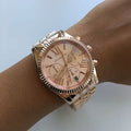 Buy Michael Kors Womens Chronograph Quartz Stainless Steel Rose Gold Dial 38mm Watch - Mk5569 in Pakistan