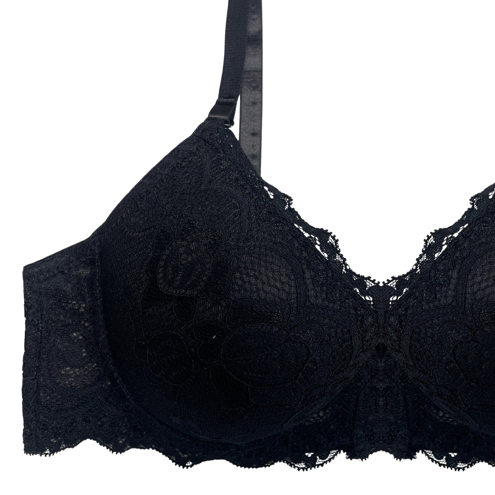 Buy Setbre Lacy Padded Bra and Panty Set Black in Pakistan