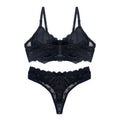 Buy Setbre Lacy Padded Bra and Panty Set Black in Pakistan