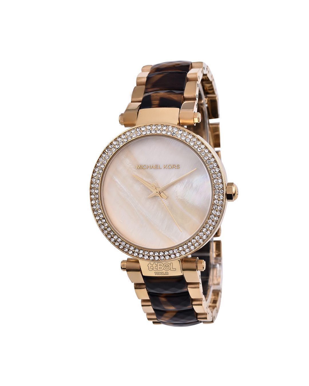 Buy Michael Kors Parker Mother Of Pearl Dial Two Tone Stainless Steel Strap Women's Watch - Mk6518 in Pakistan