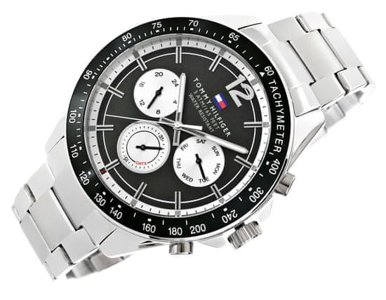 Buy Tommy Hilfiger Mens Quartz Stainless Steel Black Dial 46mm Watch - 1791120 in Pakistan