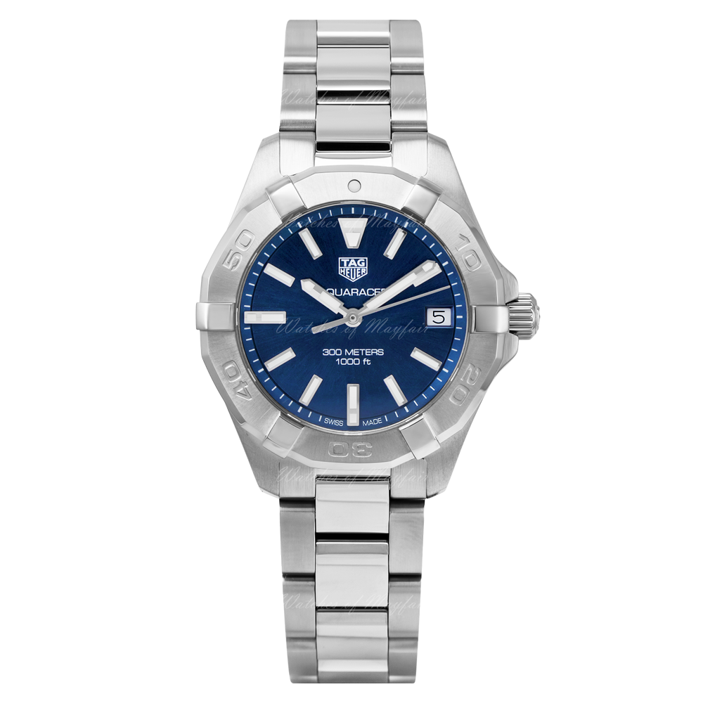 Buy Tag Heuer Aquaracer Blue Dial Silver Steel Strap Watch for Women - WBD1312.BA0740 in Pakistan