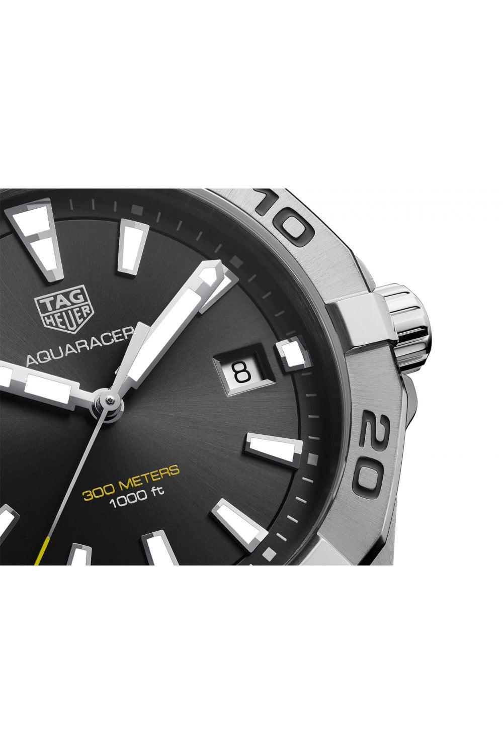 Buy Tag Heuer Aquaracer Black Dial Silver Steel Strap Watch for Men - WBD1110.BA0928 in Pakistan