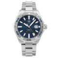 Buy Tag Heuer Aquaracer Blue Dial Silver Steel Strap Watch for Men - WAY2012.BA0927 in Pakistan