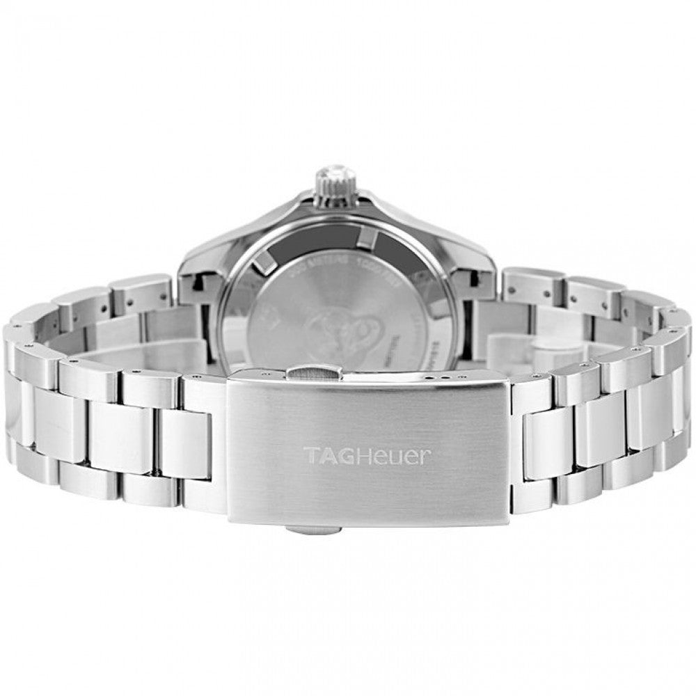 Buy Tag Heuer Aquaracer Black Mother of Pearl Dial with Diamonds Silver Steel Strap Watch for Women - WAY131P.BA0748 in Pakistan
