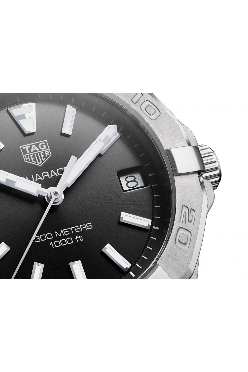 Buy Tag Heuer Aquaracer Black Dial Silver Steel Strap Watch for Women - WBD1310.BA0740 in Pakistan