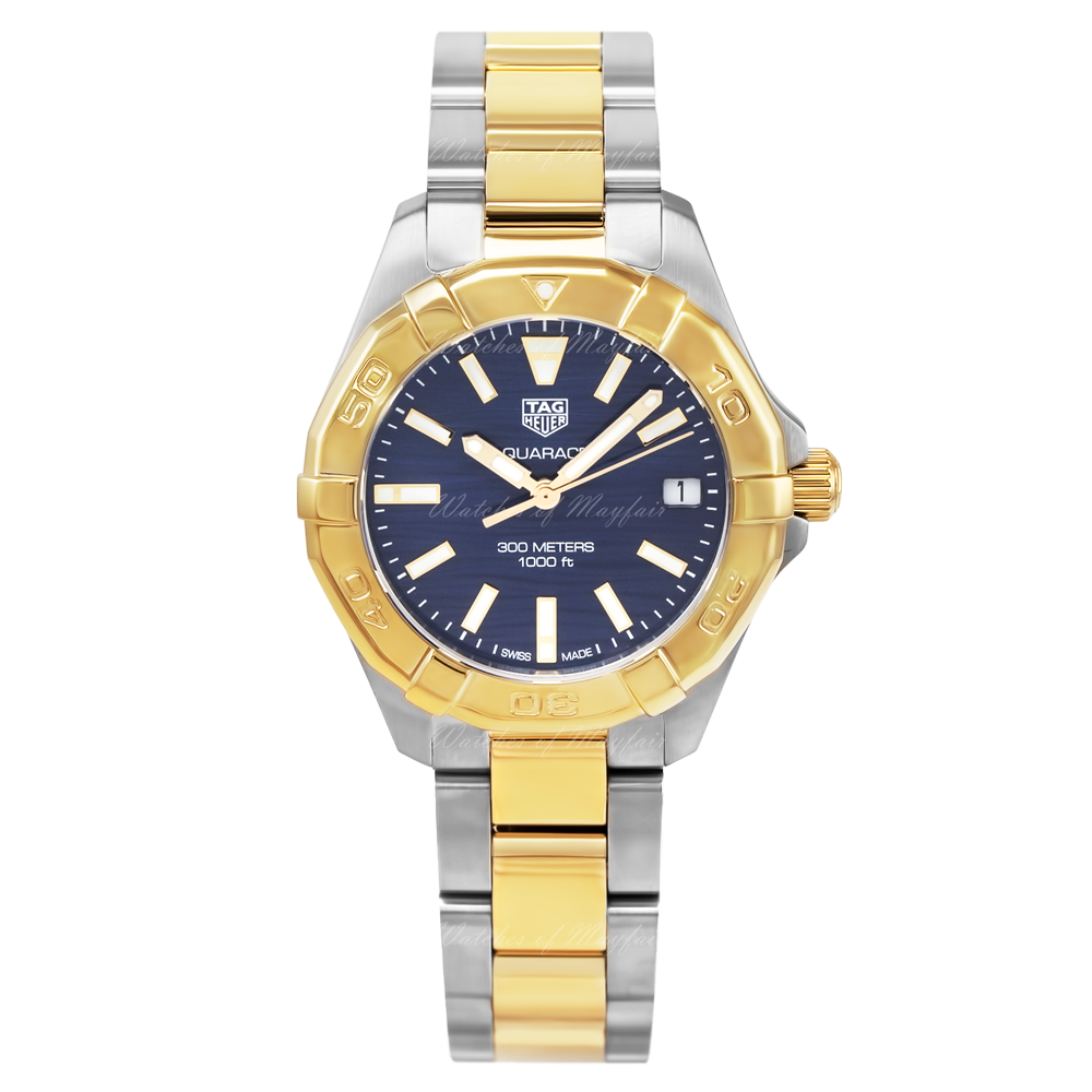 Buy Tag Heuer Aquaracer Blue Dial Two Tone Steel Strap Watch for Women - WBD1325.BB0320 in Pakistan
