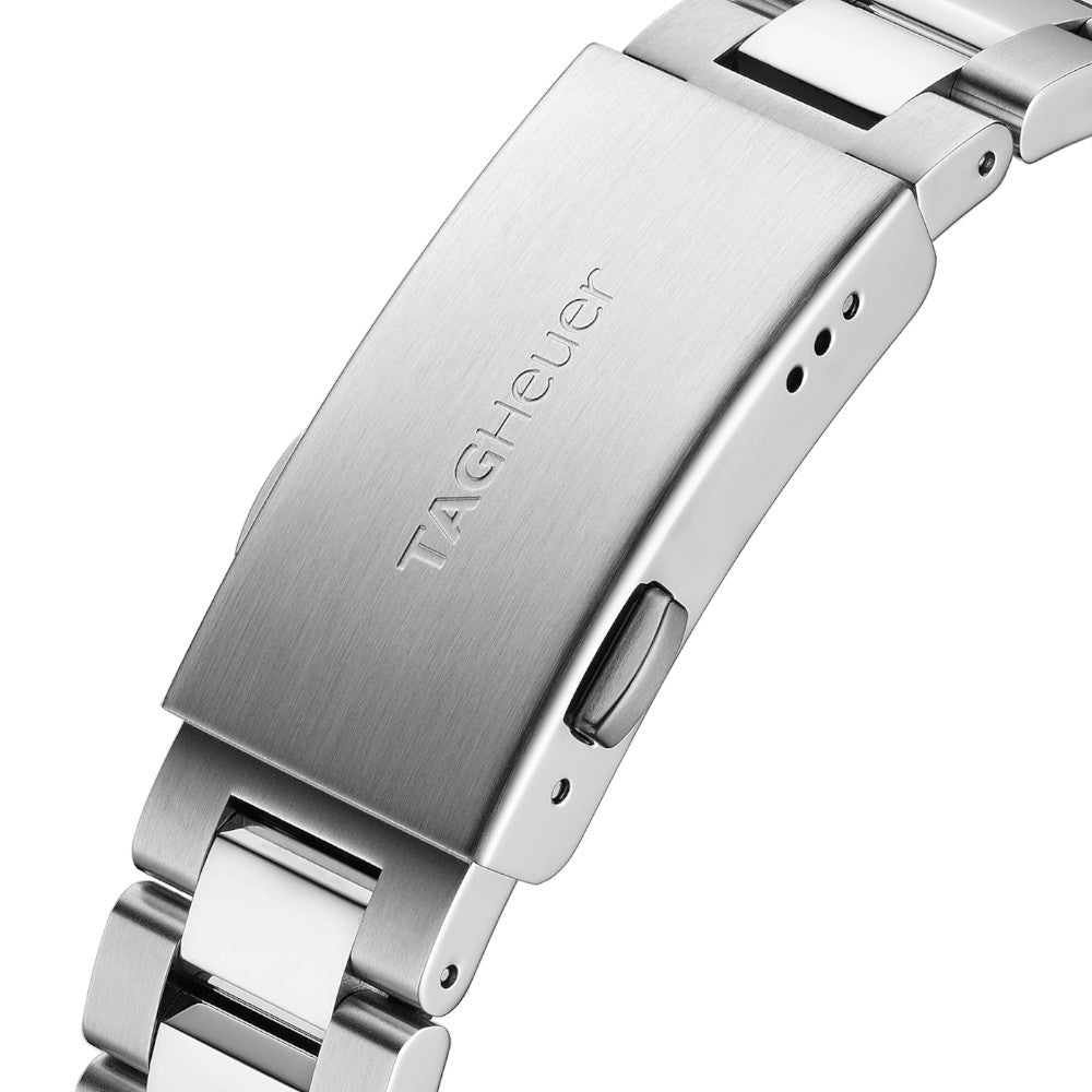 Buy Tag Heuer Aquaracer Black Mother of Pearl Dial with Diamonds Silver Steel Strap Watch for Women - WAY131P.BA0748 in Pakistan