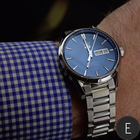 Buy Tag Heuer Carrera Calibre 5 Blue Dial Silver Steel Strap Watch for for Men - WAR201E.BA0723 in Pakistan