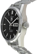 Buy Tag Heuer Carrera Calibre 5 Black Dial Silver Steel Strap Watch for Men - WAR201A.BA0723 in Pakistan