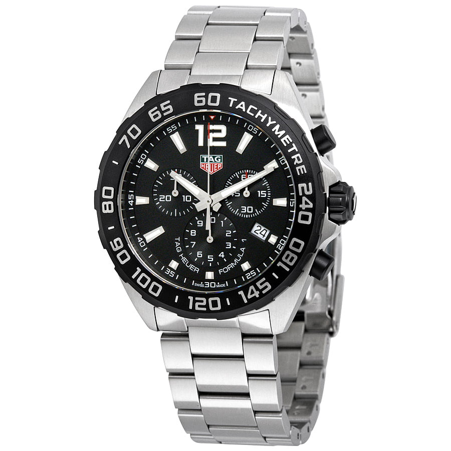 Buy Tag Heuer Formula 1 Quartz Black Dial Silver Steel Strap Watch for Men - CAZ1010.BA0842 in Pakistan