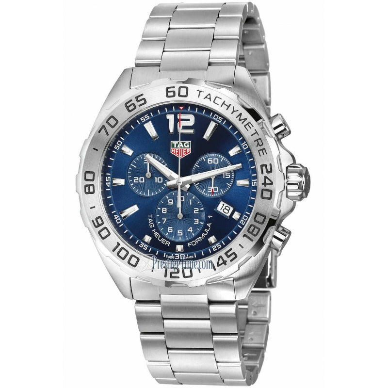 Buy Tag Heuer Formula 1 Chronograph Blue Dial Silver Steel Strap Watch for Men - CAZ101K.BA0842 in Pakistan