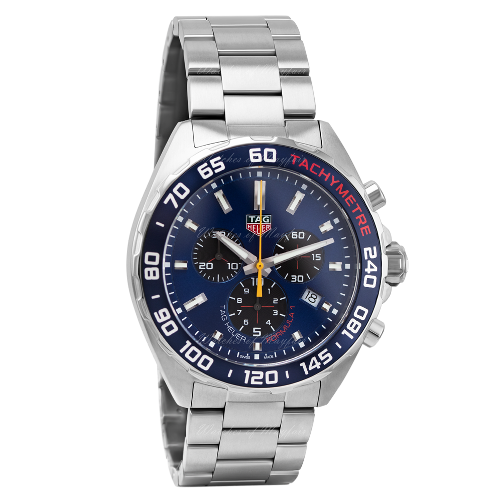 Buy Tag Heuer Formula 1 Chronograph Blue Dial Silver Steel Strap Watch for Men - CAZ101AB.BA0842 in Pakistan