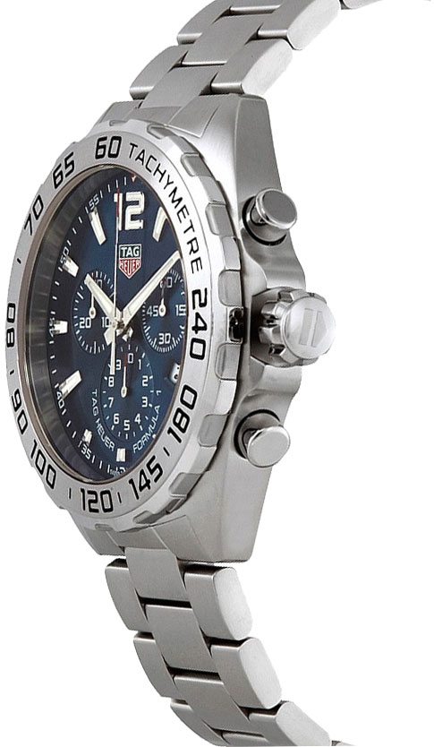 Buy Tag Heuer Formula 1 Chronograph Blue Dial Silver Steel Strap Watch for Men - CAZ101K.BA0842 in Pakistan