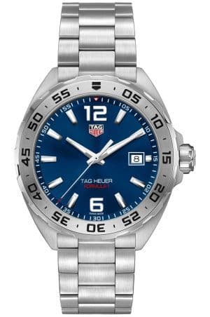 Buy Tag Heuer Formula 1 Quartz Blue Dial Silver Steel Strap Watch for Men - WAZ1118.BA0875 in Pakistan