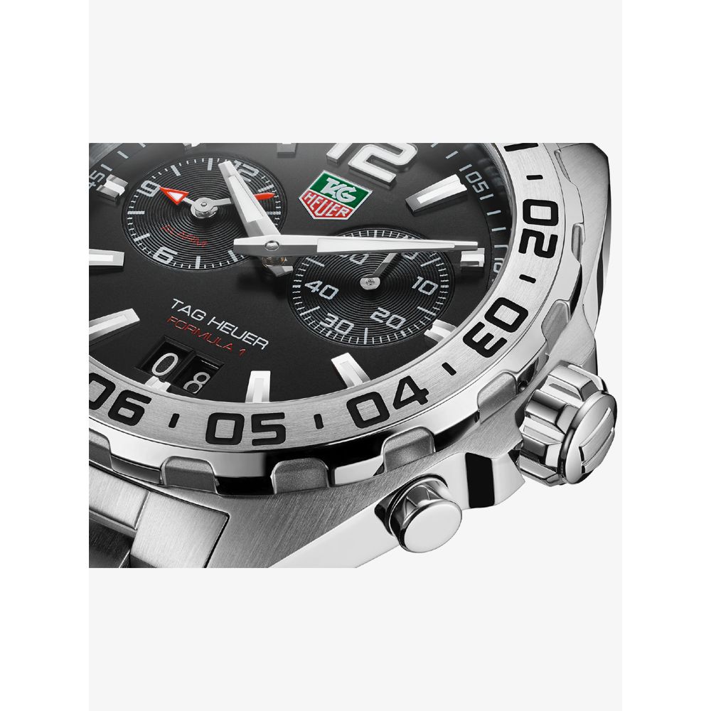 Buy Tag Heuer Formula 1 Black Dial Silver Steel Strap Watch for Men - WAZ111A.BA0875 in Pakistan