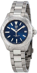 Buy Tag Heuer Aquaracer Blue Dial Silver Steel Strap Watch for Women - WBD1312.BA0740 in Pakistan