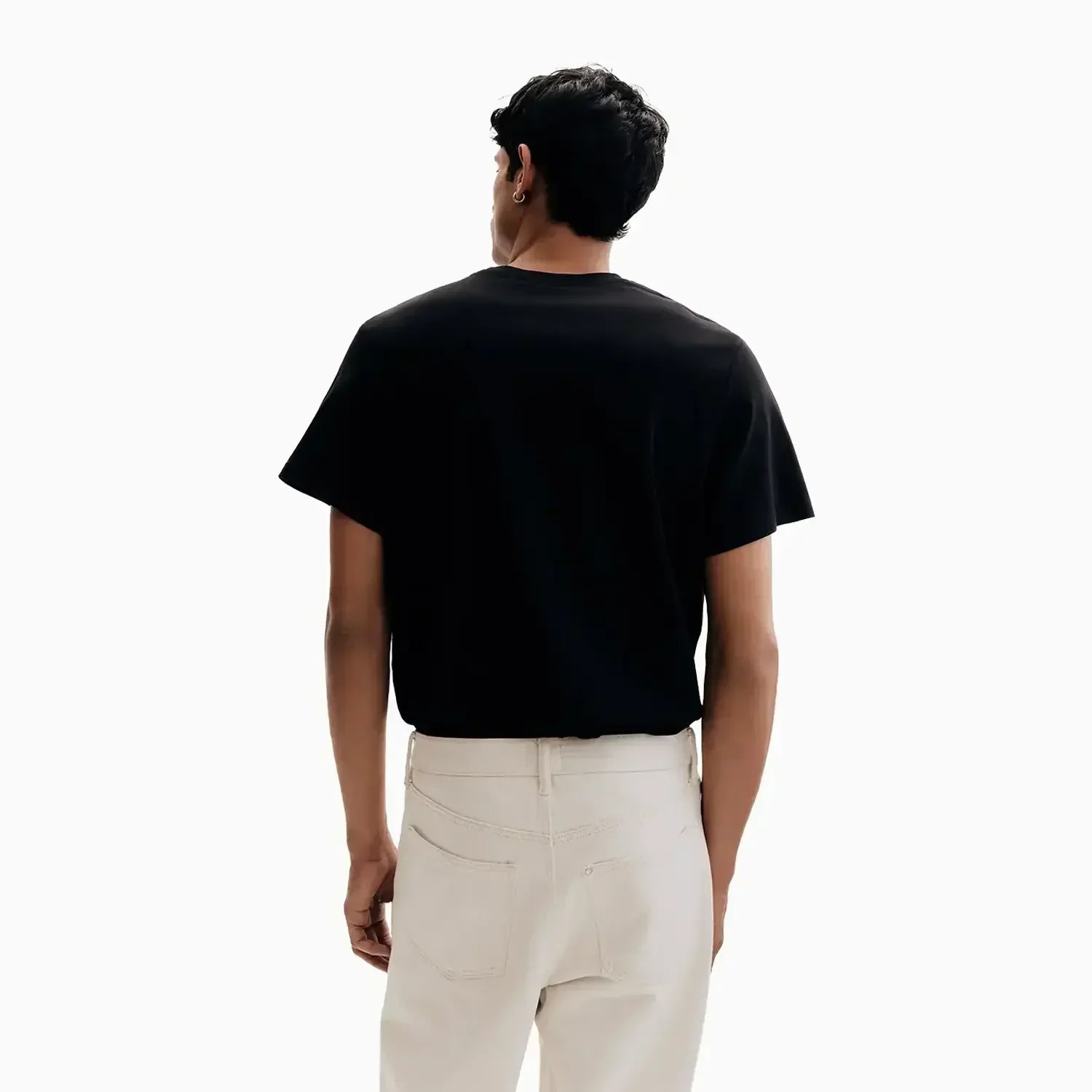 Buy Men's Regular Fit Short Sleeve T-Shirt -Black in Pakistan