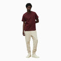 Buy Men's Regular Fit Short Sleeve T-Shirt -Burgundy in Pakistan