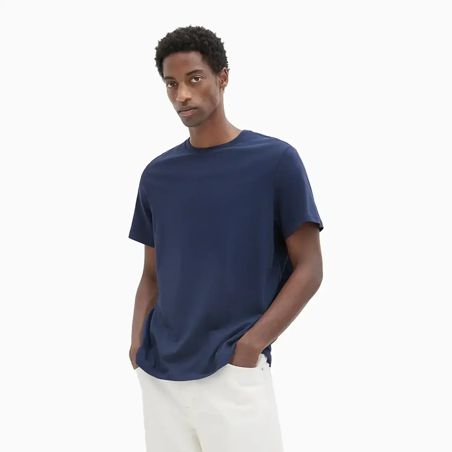 Buy Men's Regular Fit Short Sleeve T-Shirt - Navy Blue in Pakistan