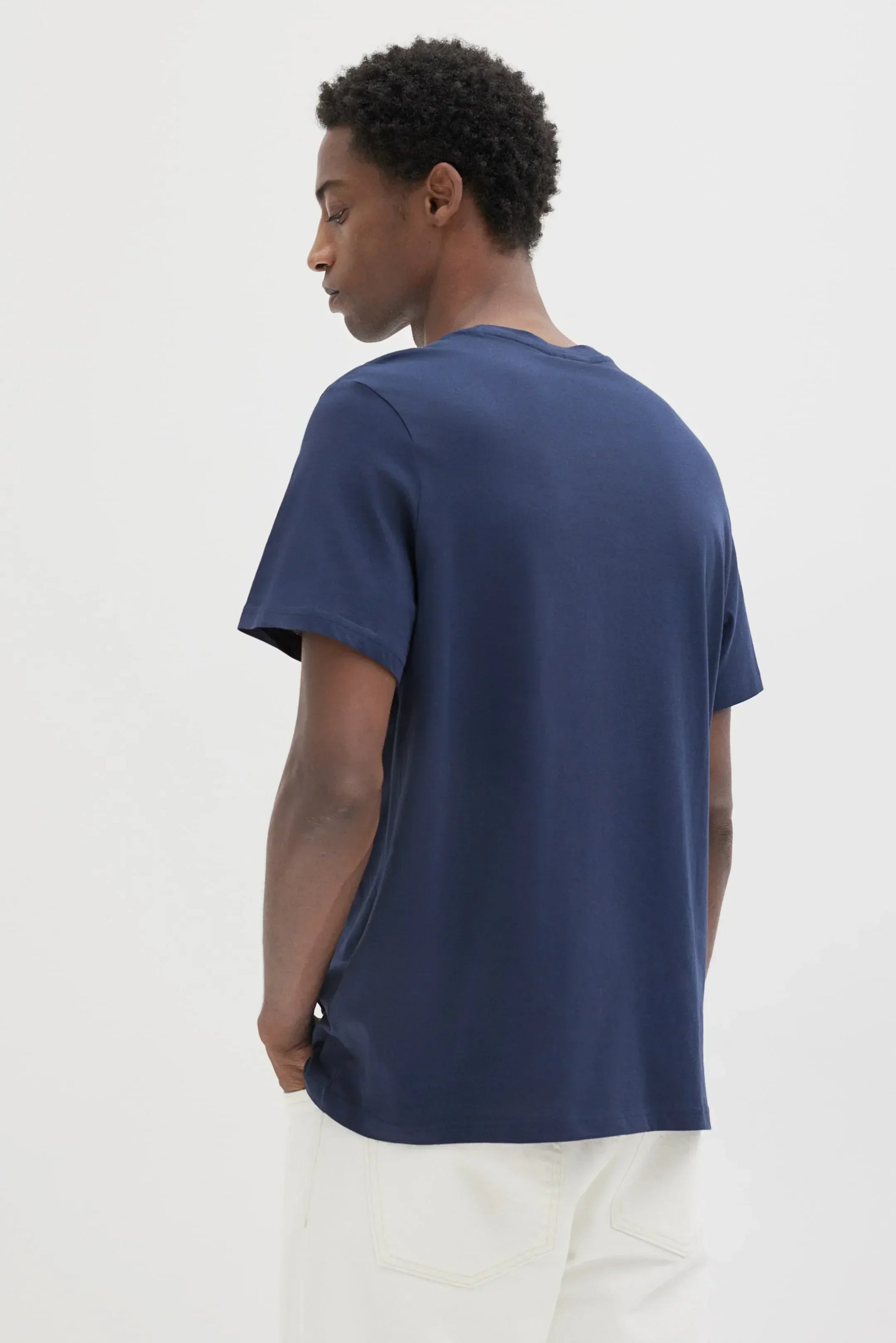 Buy Men's Regular Fit Short Sleeve T-Shirt - Navy Blue in Pakistan