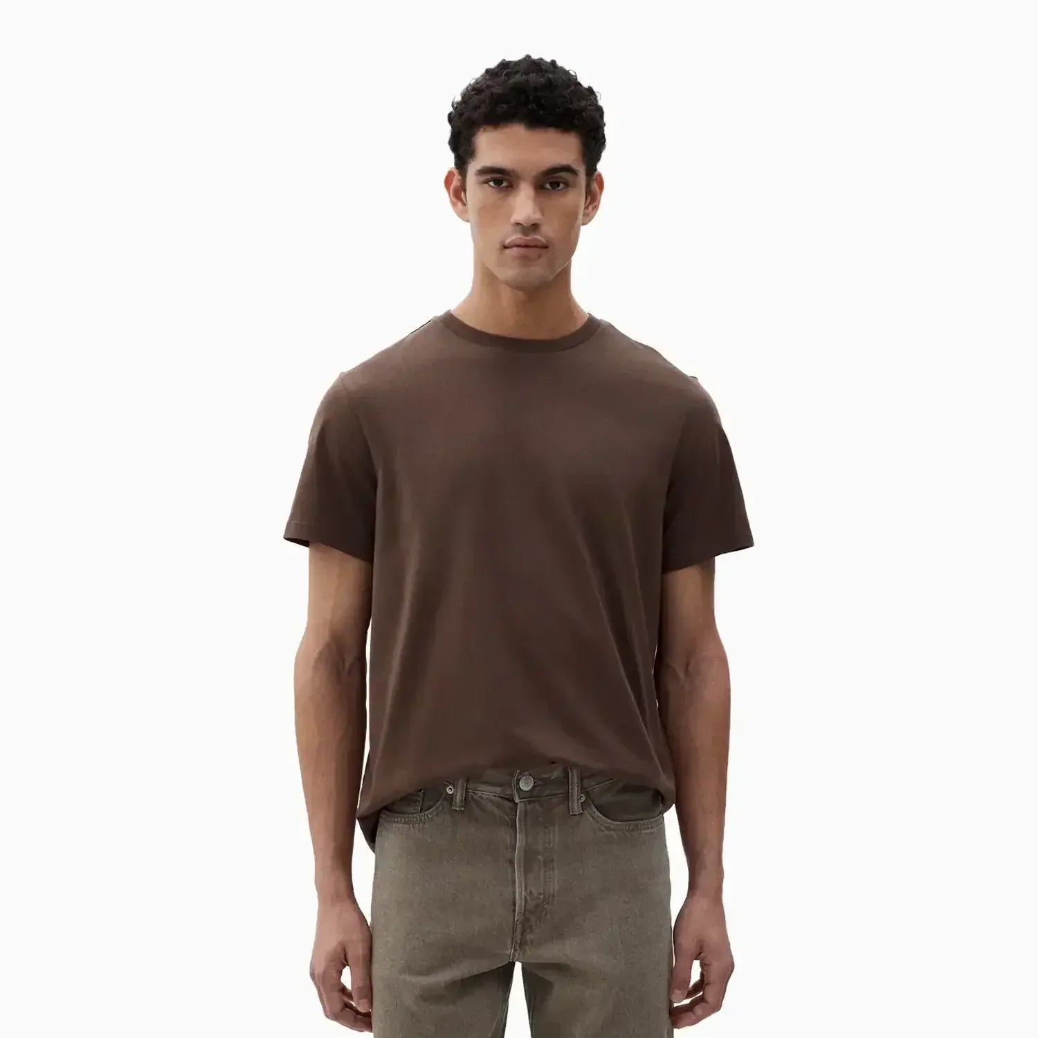 Buy Men's Regular Fit Short Sleeve T-Shirt -Brown in Pakistan