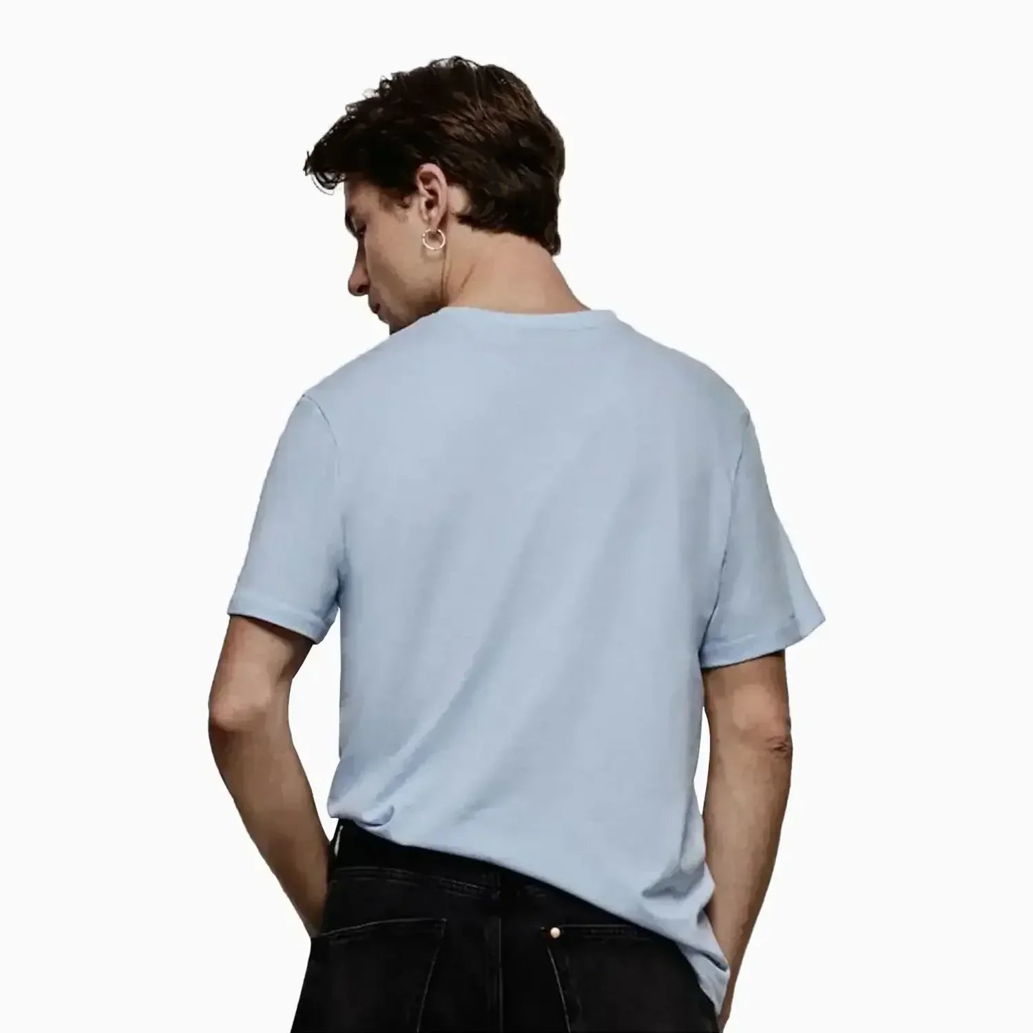 Buy Men's Regular Fit Short Sleeve T-Shirt -Sky Blue in Pakistan