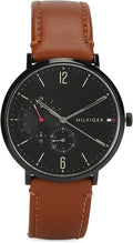 Buy Tommy Hilfiger Men's Quartz Leather Strap Black Dial 40mm Watch - 1791510 in Pakistan