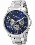 Buy Tommy Hilfiger Mens Quartz Stainless Steel Blue Dial 44mm Watch - 1791293 in Pakistan