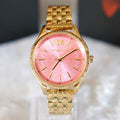 Buy Michael Kors Lexington Quartz Pink Dial Gold Steel Strap Ladies Watch - Mk6640 in Pakistan