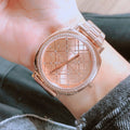 Buy Michael Kors Nia Quartz Rose Gold Crystal Dial Rose Gold Steel Strap Ladies Watch - Mk3990 in Pakistan