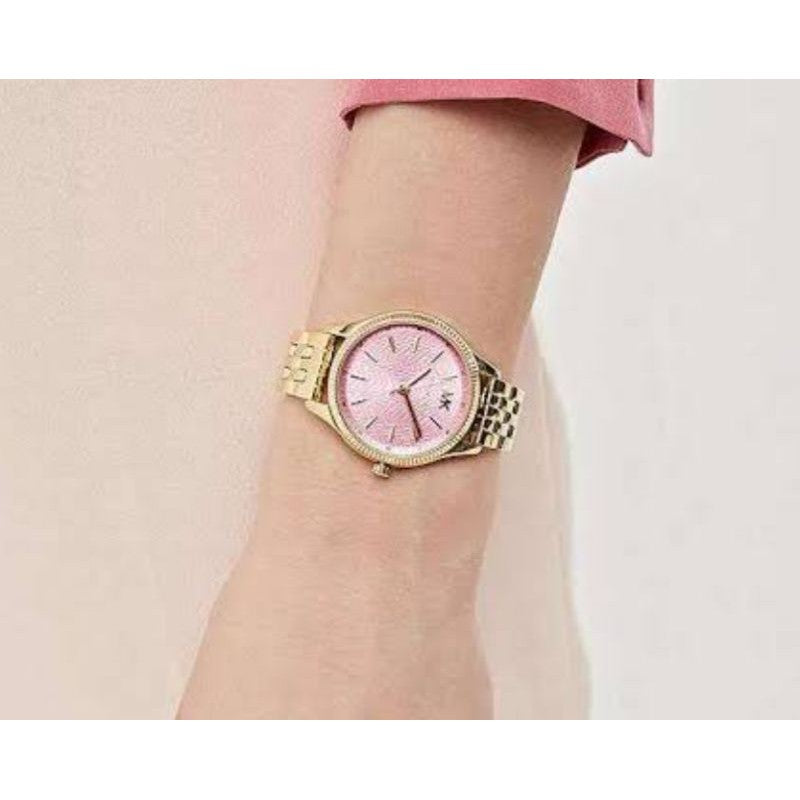 Buy Michael Kors Lexington Quartz Pink Dial Gold Steel Strap Ladies Watch - Mk6640 in Pakistan
