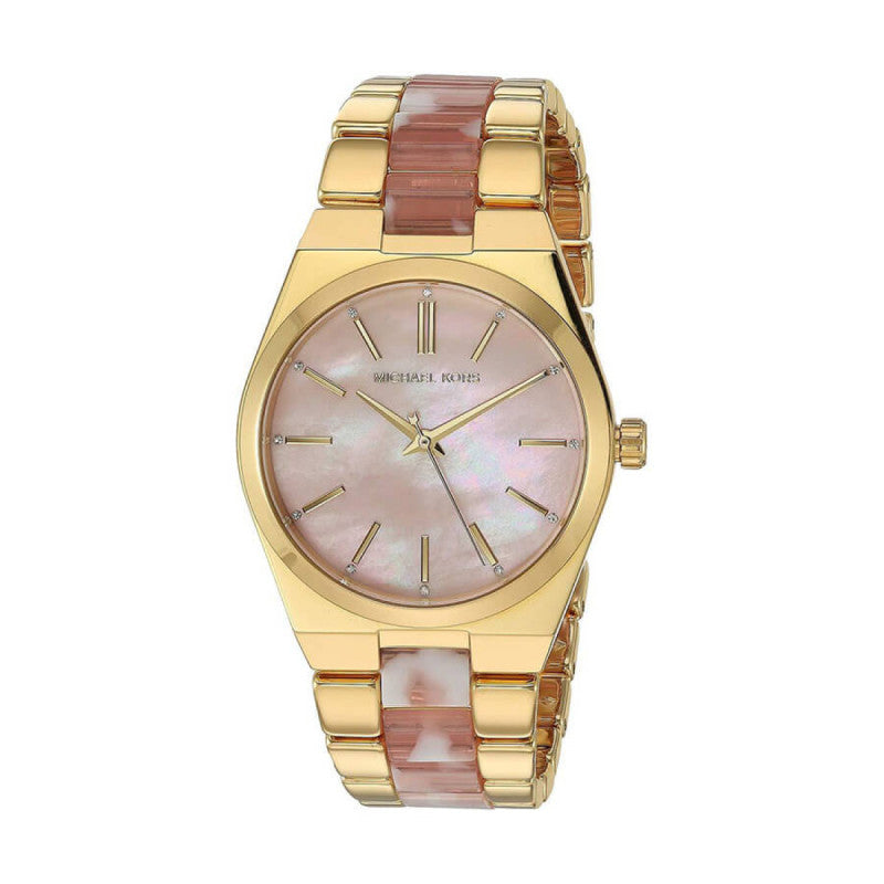 Buy Michael Kors Channing Pink Dial Two Tone Steel Strap Watch for Women - MK6650 in Pakistan