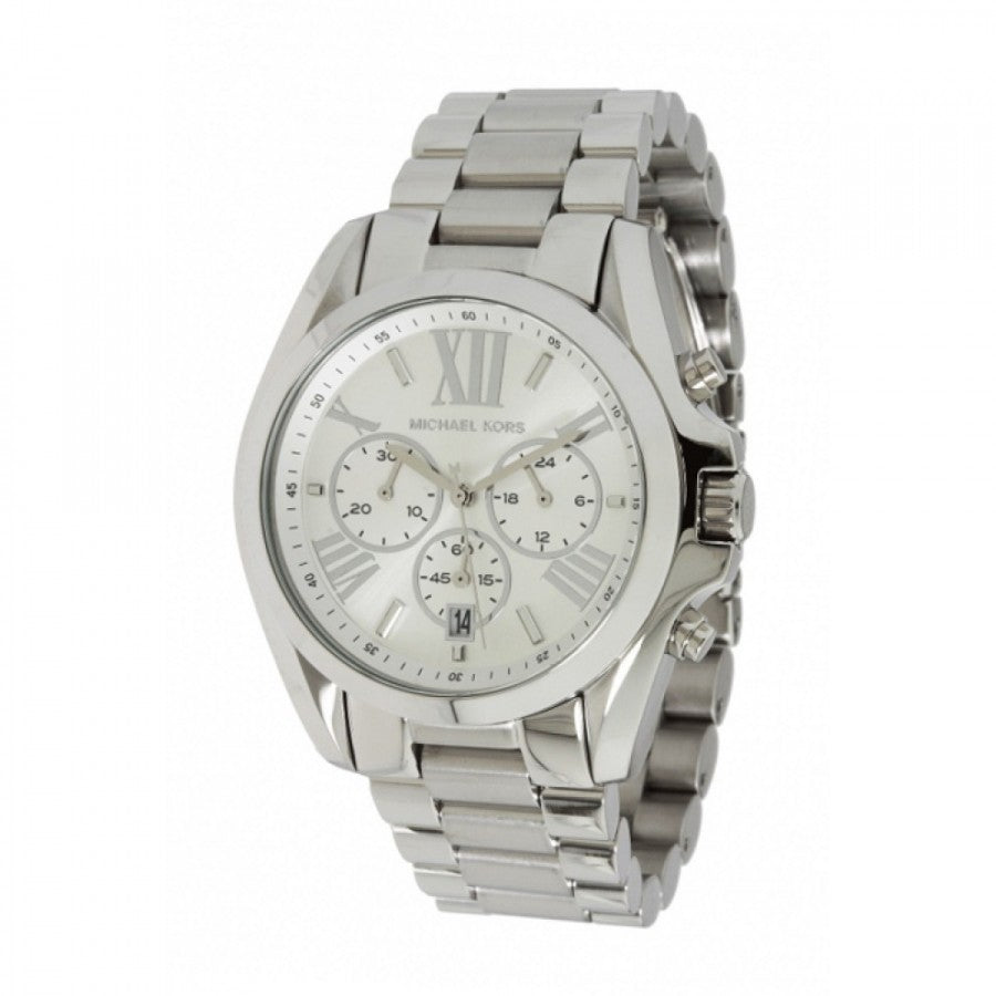 Buy Michael Kors Bradshaw Silver Dial Silver Steel Strap Watch for Men - MK5535 in Pakistan