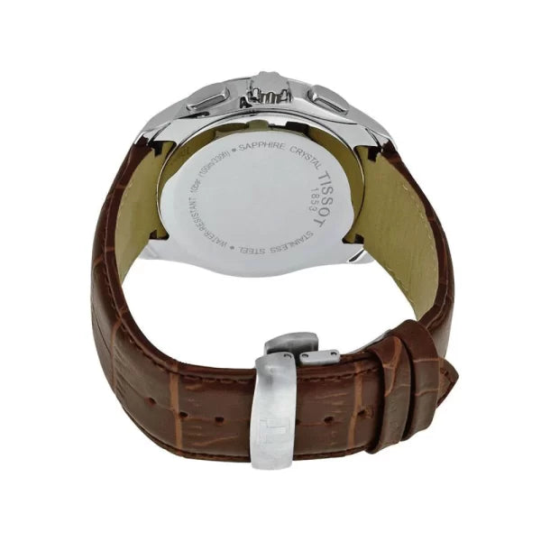 Buy Tissot Men’s Quartz Swiss Made Brown Leather Strap Silver Dial 41mm Watch T035.617.16.031.00 in Pakistan