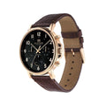 Buy Tommy Hilfiger Mens Quartz Brown Leather Strap Black Dial 45mm Watch - 1710379 in Pakistan