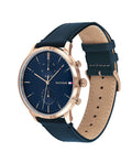 Buy Tommy Hilfiger Mens Quartz Leather Strap Blue Dial 44mm Watch - 1710405 in Pakistan