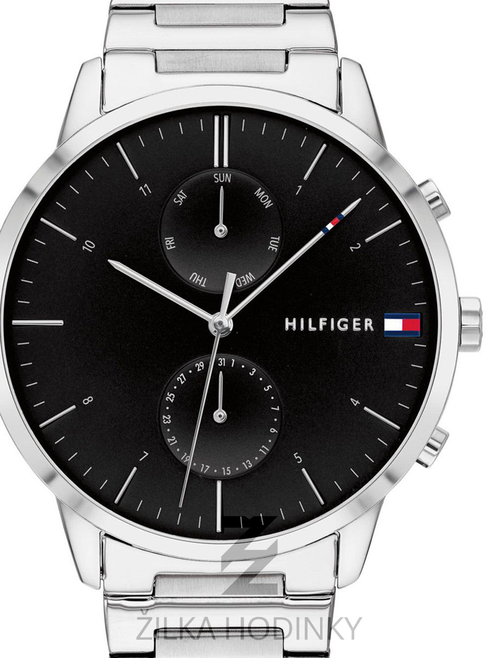 Buy Tommy Hilfiger Mens Quartz Stainless Steel Black Dial 44mm Watch - 1710407 in Pakistan