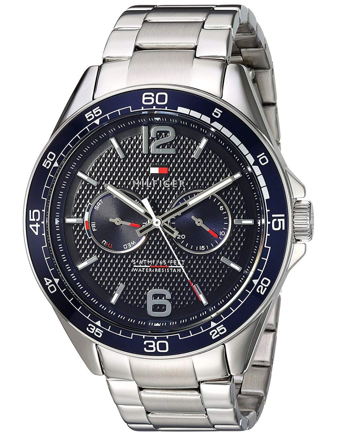 Buy Tommy Hilfiger Mens Quartz Stainless Steel Blue Dial 46mm Watch - 1791366 in Pakistan